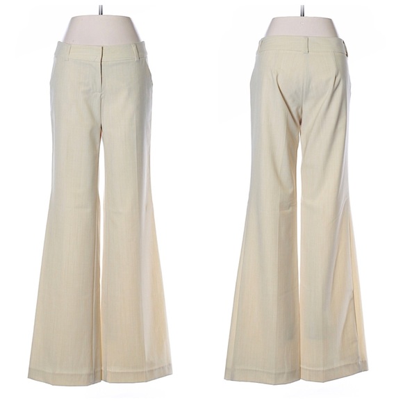 Trina Turk Pants - Trina Turk Beige Wide Leg Dress Pants